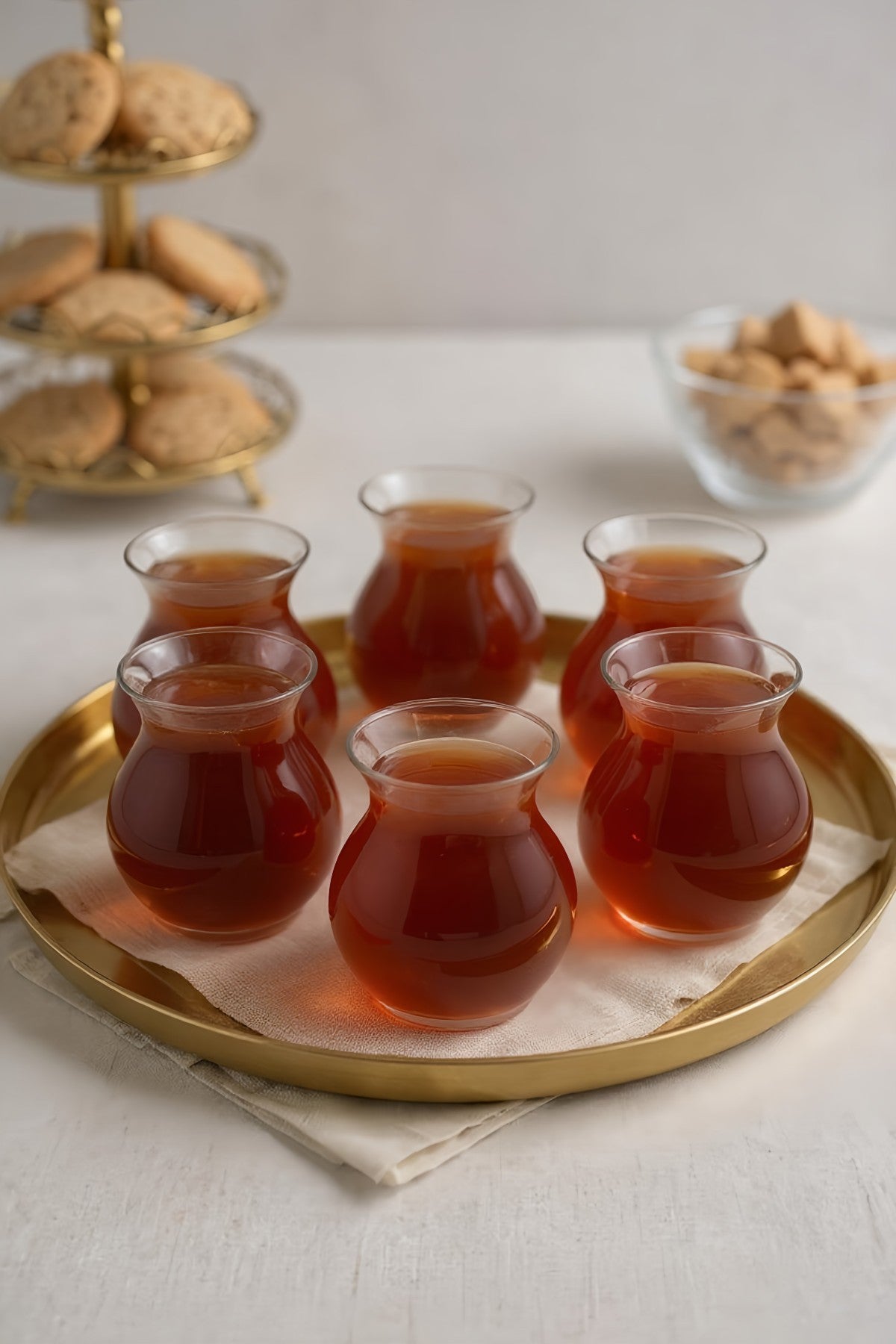 6'lı Borosilikat Isıya Dayanıklı Keyfi Ala Cam Çay Bardak Seti 200ML KW-050