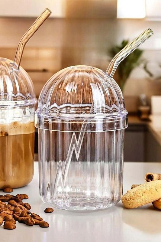 Borosilikat Cam Pipetli Bardak KW-134