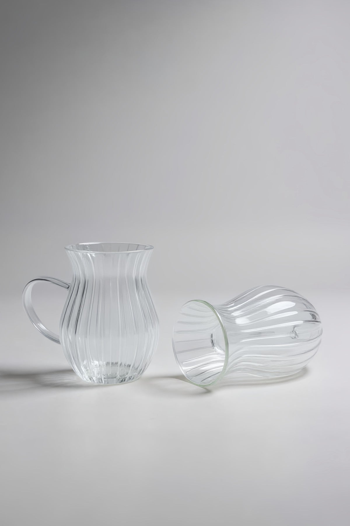 6'lı Zümrüt Borosilikat Çay Cam Bardak Seti 150ml KW-618