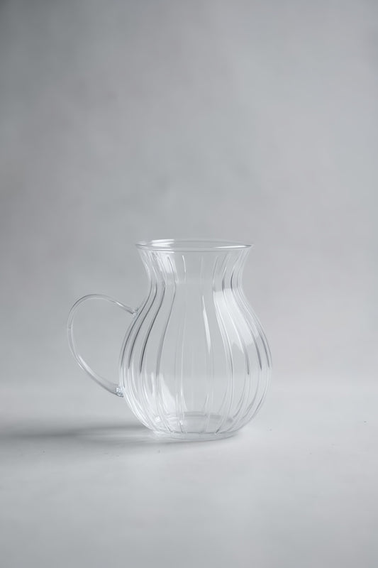 6'lı Renkli Kulplu Borosilikat Sedef Serisi Bardak Seti 175ML KW-634