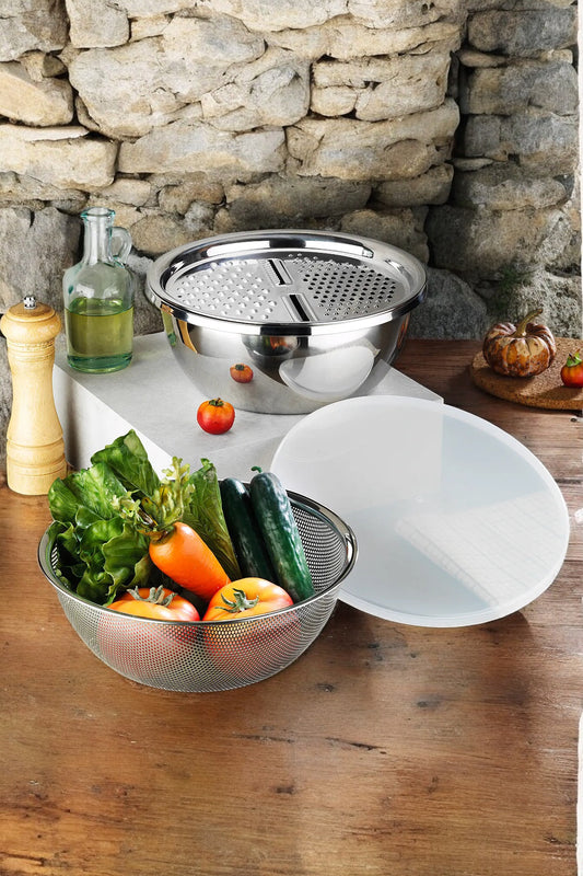 Paslanmaz Metal Meyve Ve Sebze Süzgeci KW-269A