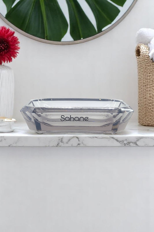 Akrilik Banyo Füme Katı Sabunluk SHN-1185