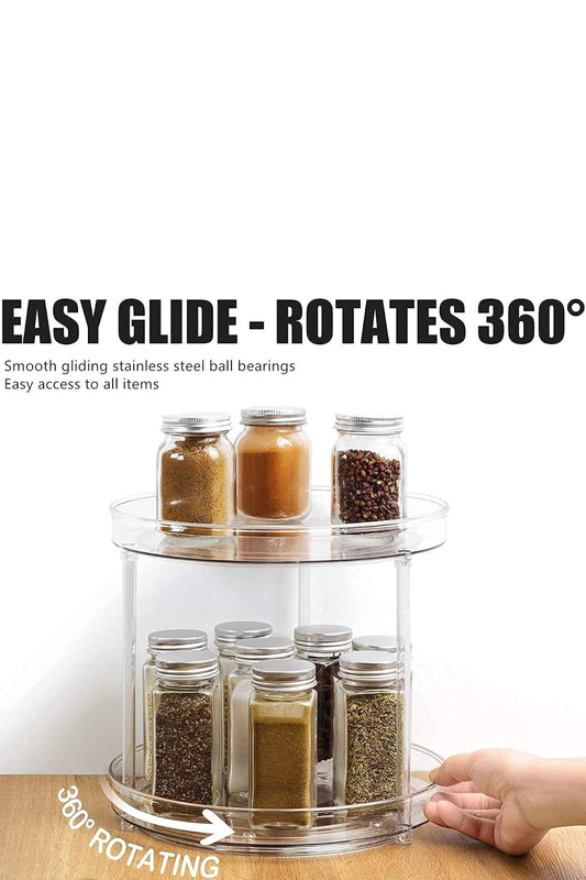 2 Katlı 360 Derece Dönebilen Mika Sunum Standı KW-322