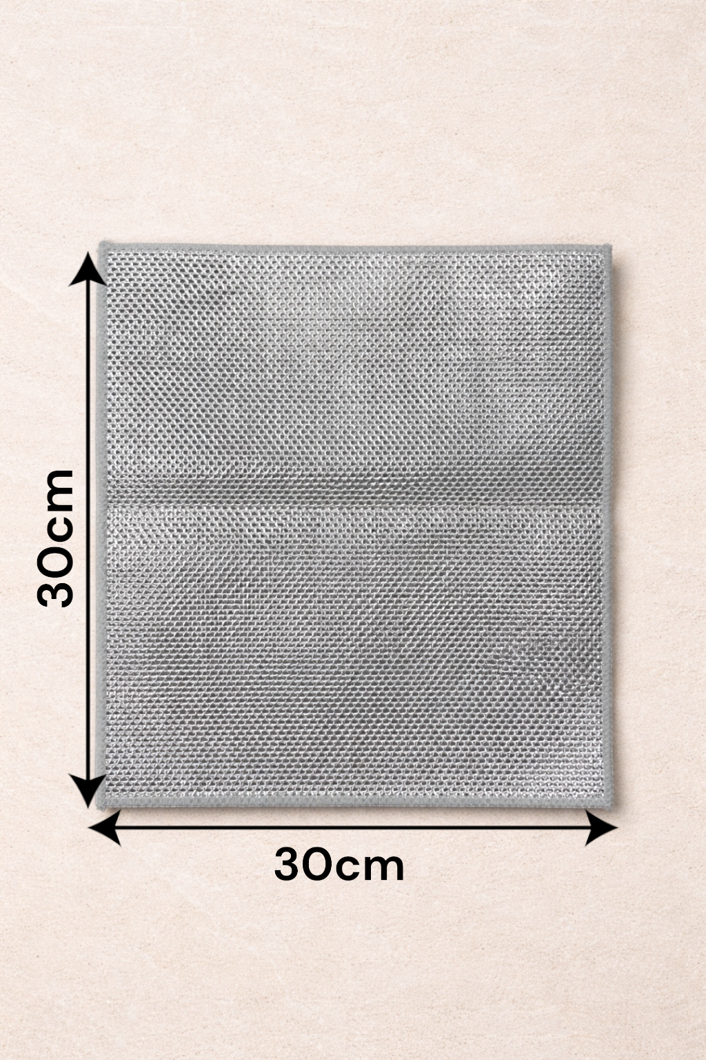 Çift Katlı Çok Amaçlı Tel Bez Mikrofiber Inox Bez Telli Bulaşık Bezi 2'li Set SHN-1313