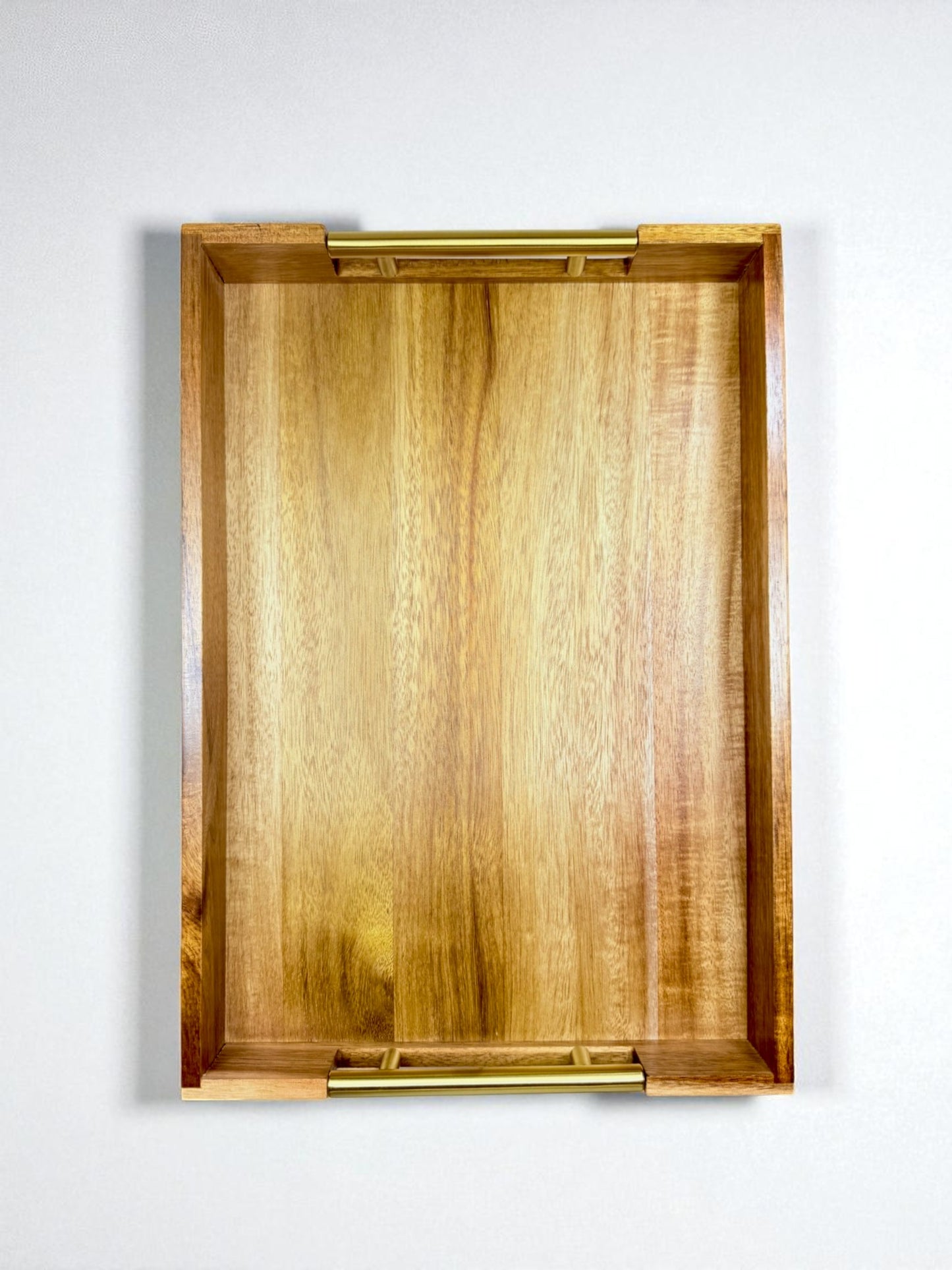 Akasya Tutma Saplı Tepsi Sunumluk 40x28CM KW-958