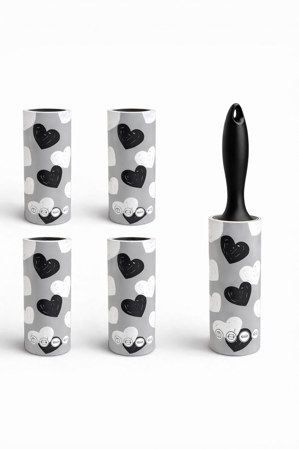 5’li Rulo Tüy Toplayıcı Kıyafet Koltuk Halı Evcil Hayvan Tüy Toz Temizleyici SHN-1108