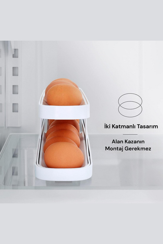 Otomatik Yuvarlanma Özel Tasarımlı Yumurta Organizeri KW-238