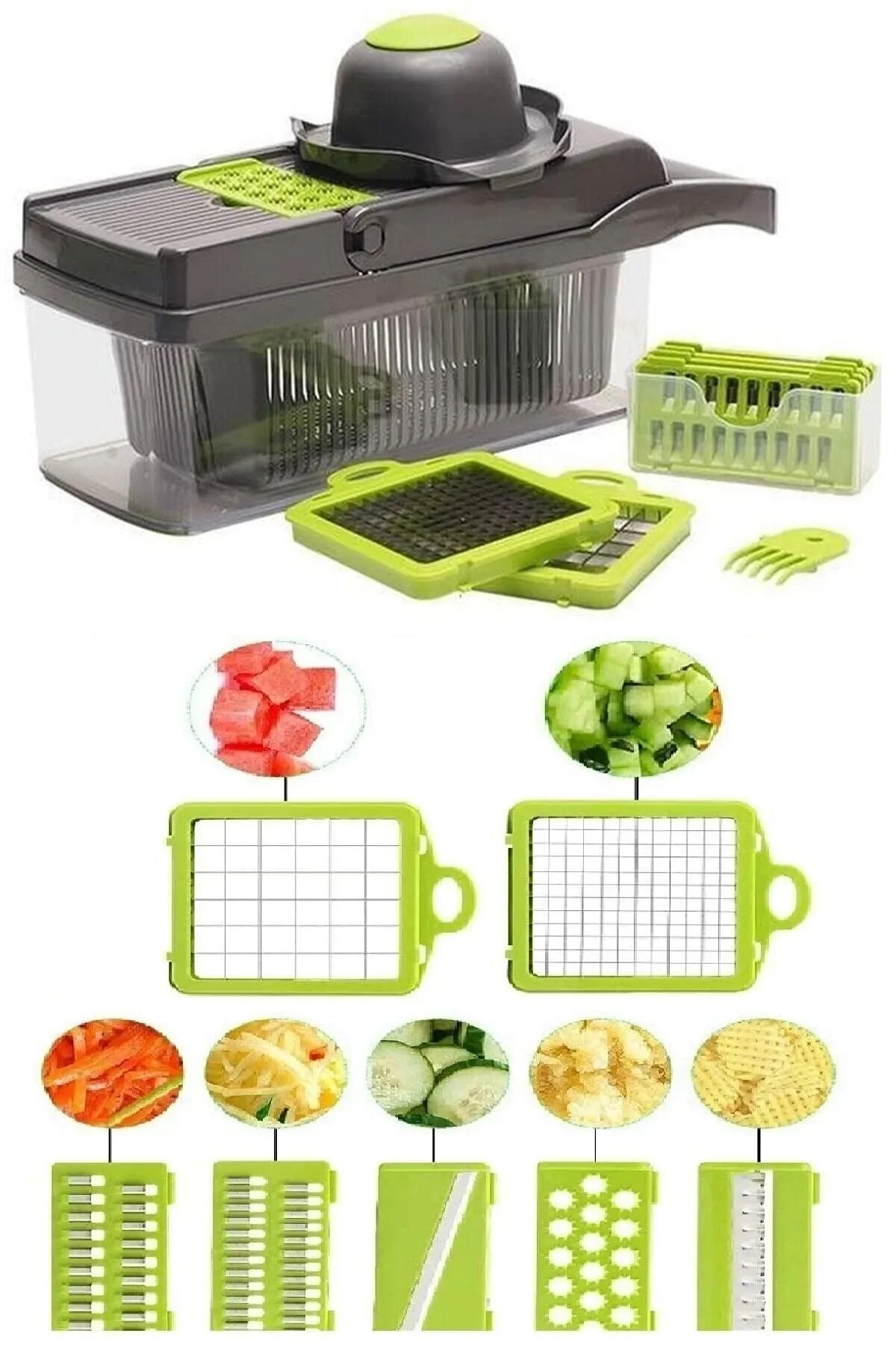 16sı Bir Sebze Doğrayıcı Meyve Dilimleyici Kw-232