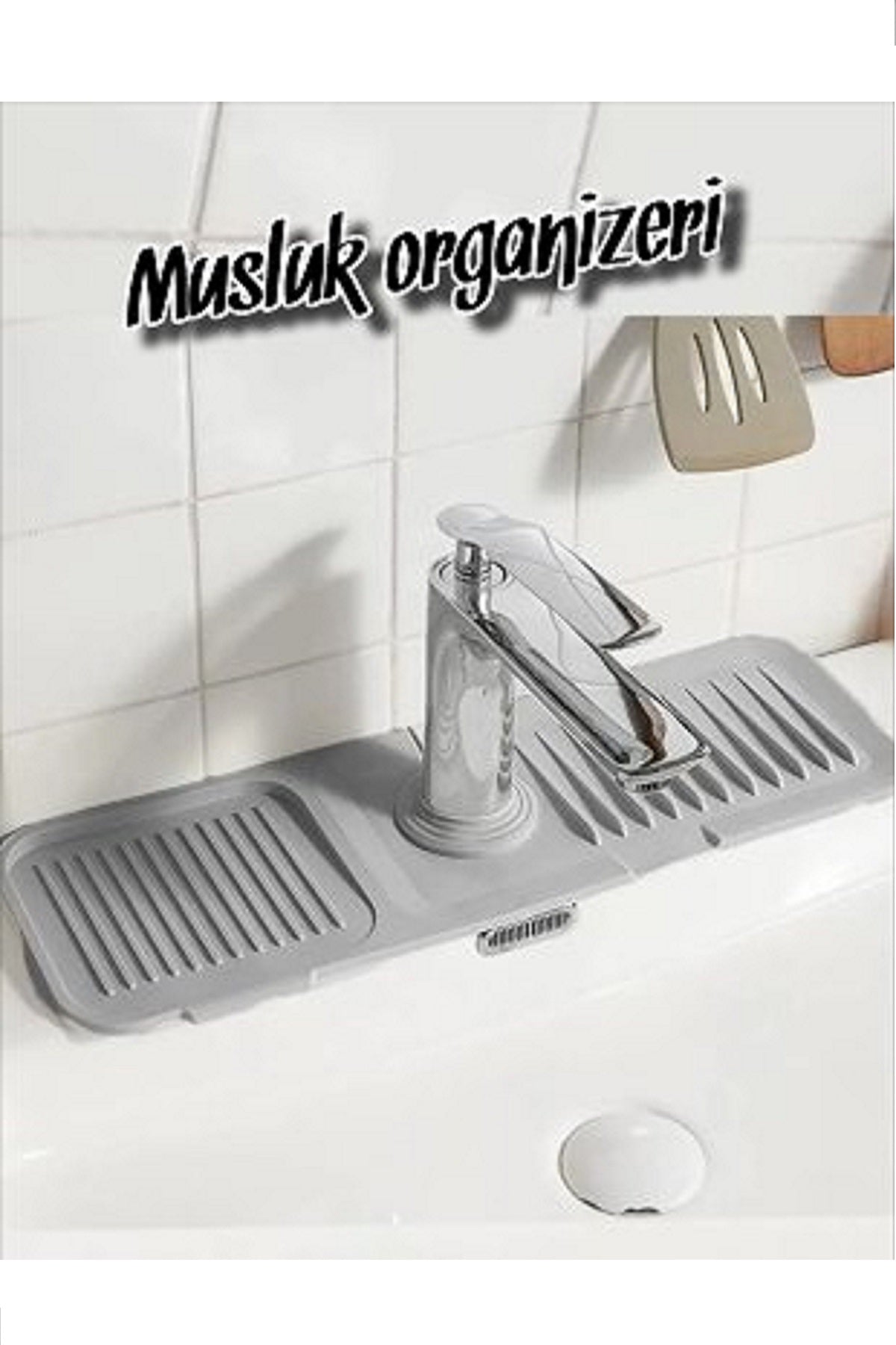 Elastik Çok Amaçlı Esnek Musluk Organizeri Kaymaz Su Tutucu FMA422582