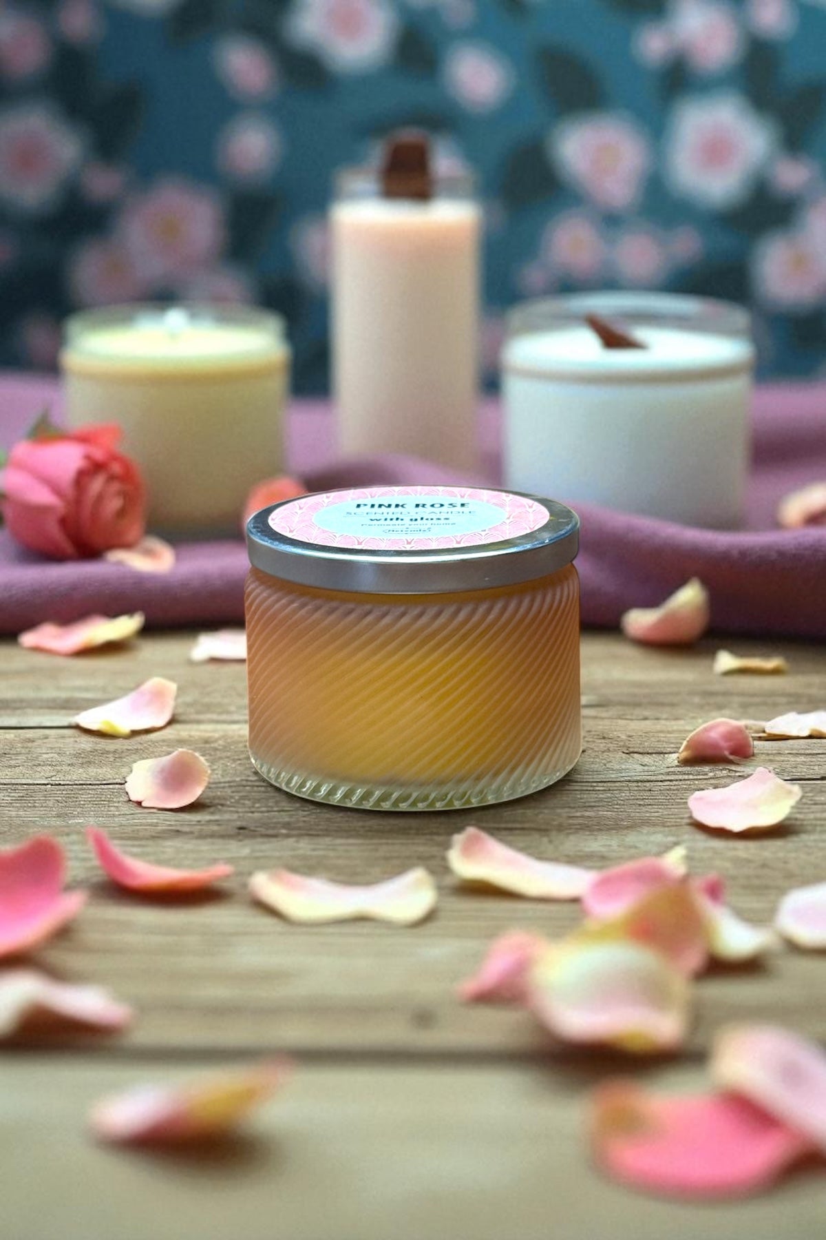 Kokulu Kavanoz Dekoratif Kapaklı Mum SHN-2005