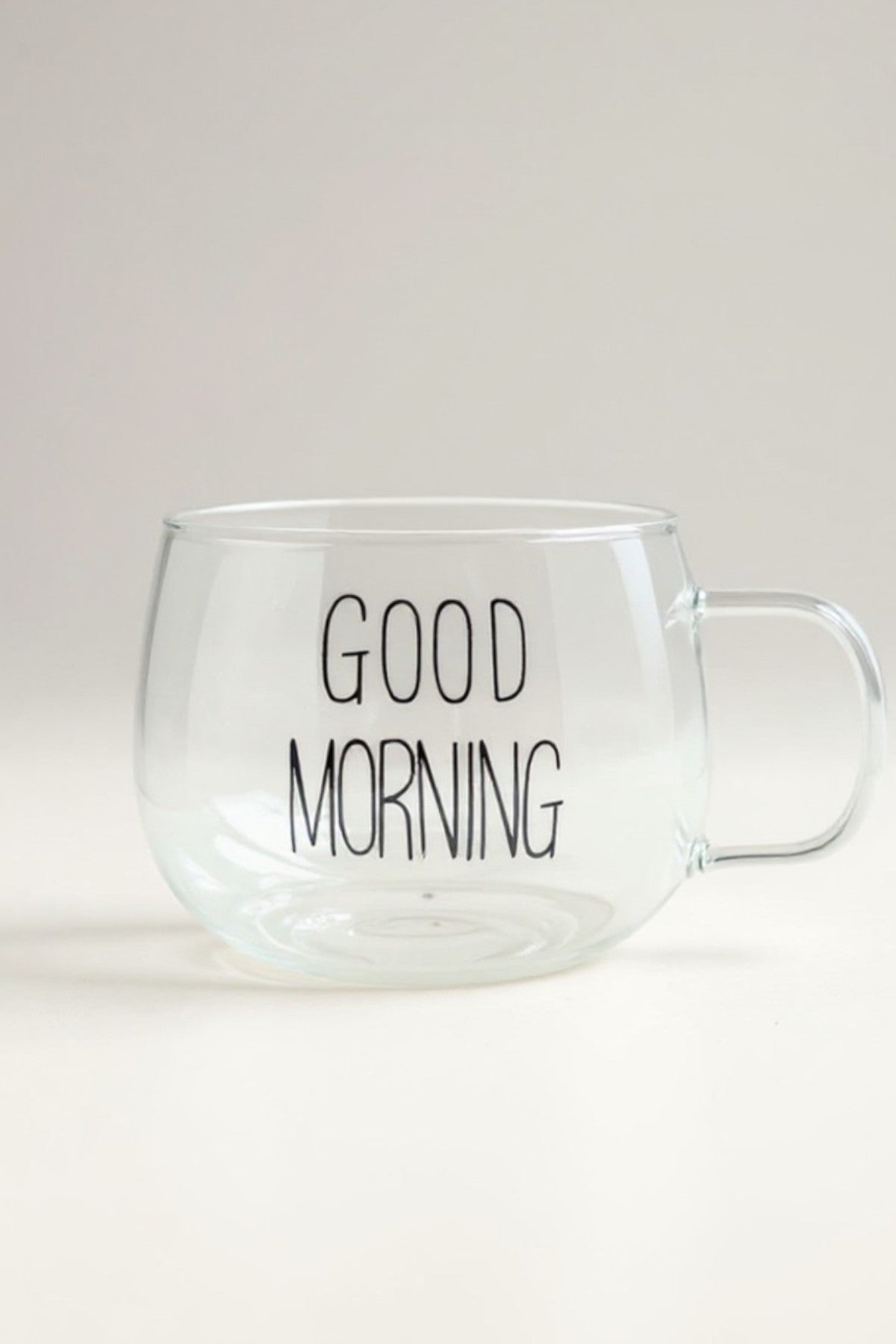 2 Li Good Morning Borosilikat Cam Kupa Bardak Seti KW-704