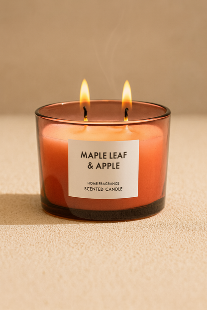 Büyük Boy Çift Fitilli Kokulu Dekoratif Mum SHN-2007