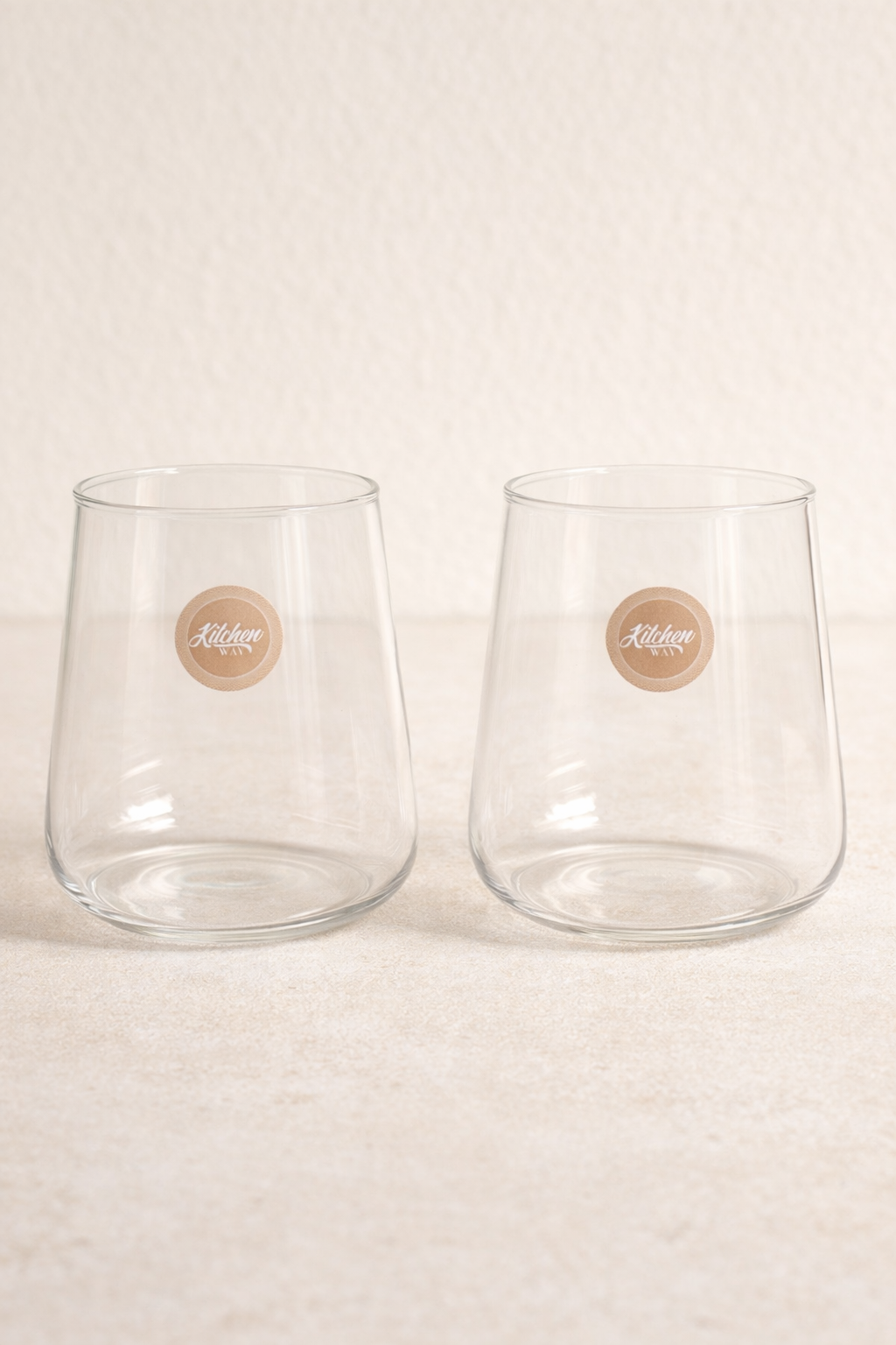 Borosilikat 2’li Cam Meşrubat Bardak 450ml Isıya Dayanıklı Şeffaf Cam Bardak Seti KW-1047