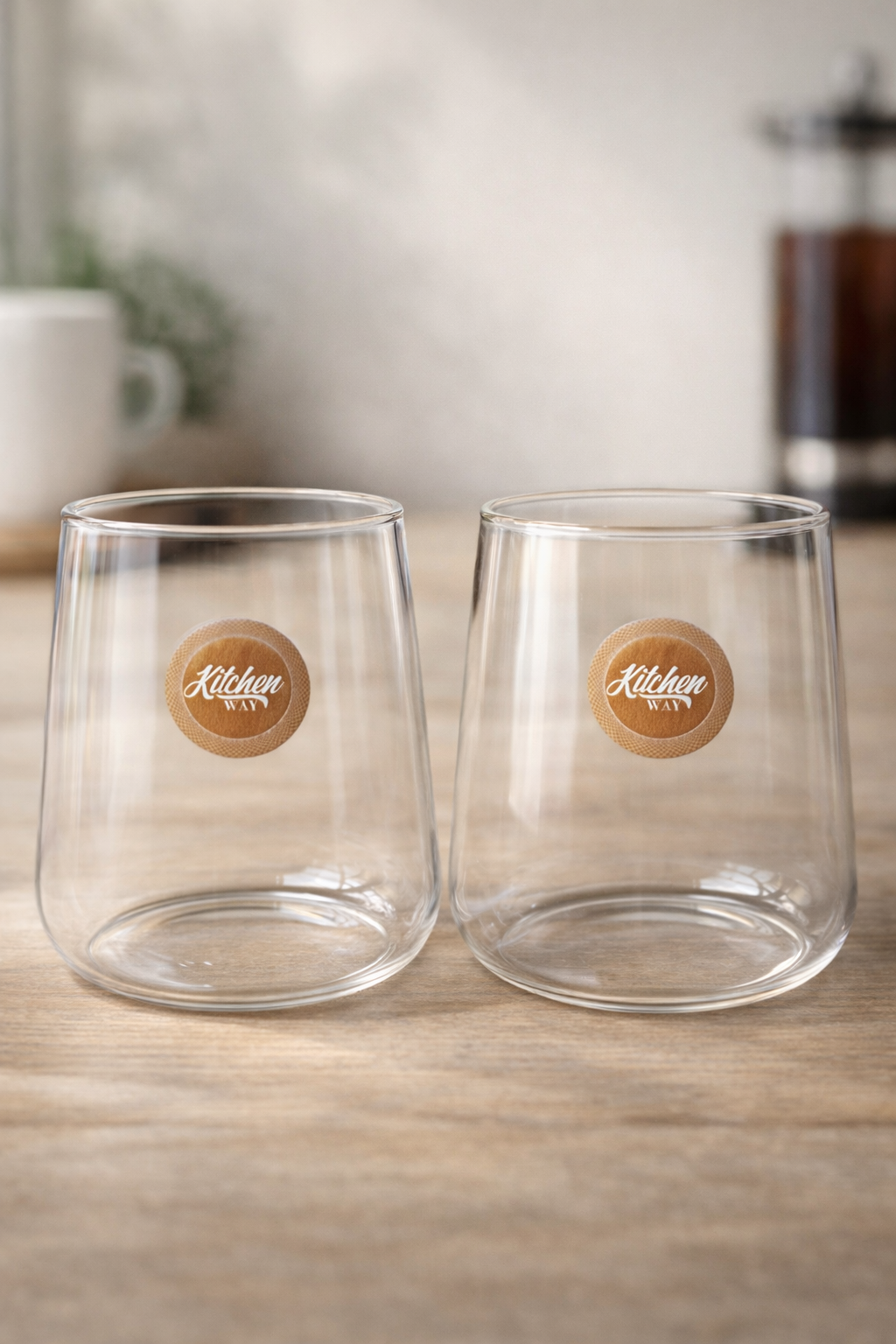 Borosilikat 2’li Cam Meşrubat Bardak 450ml Isıya Dayanıklı Şeffaf Cam Bardak Seti KW-1047