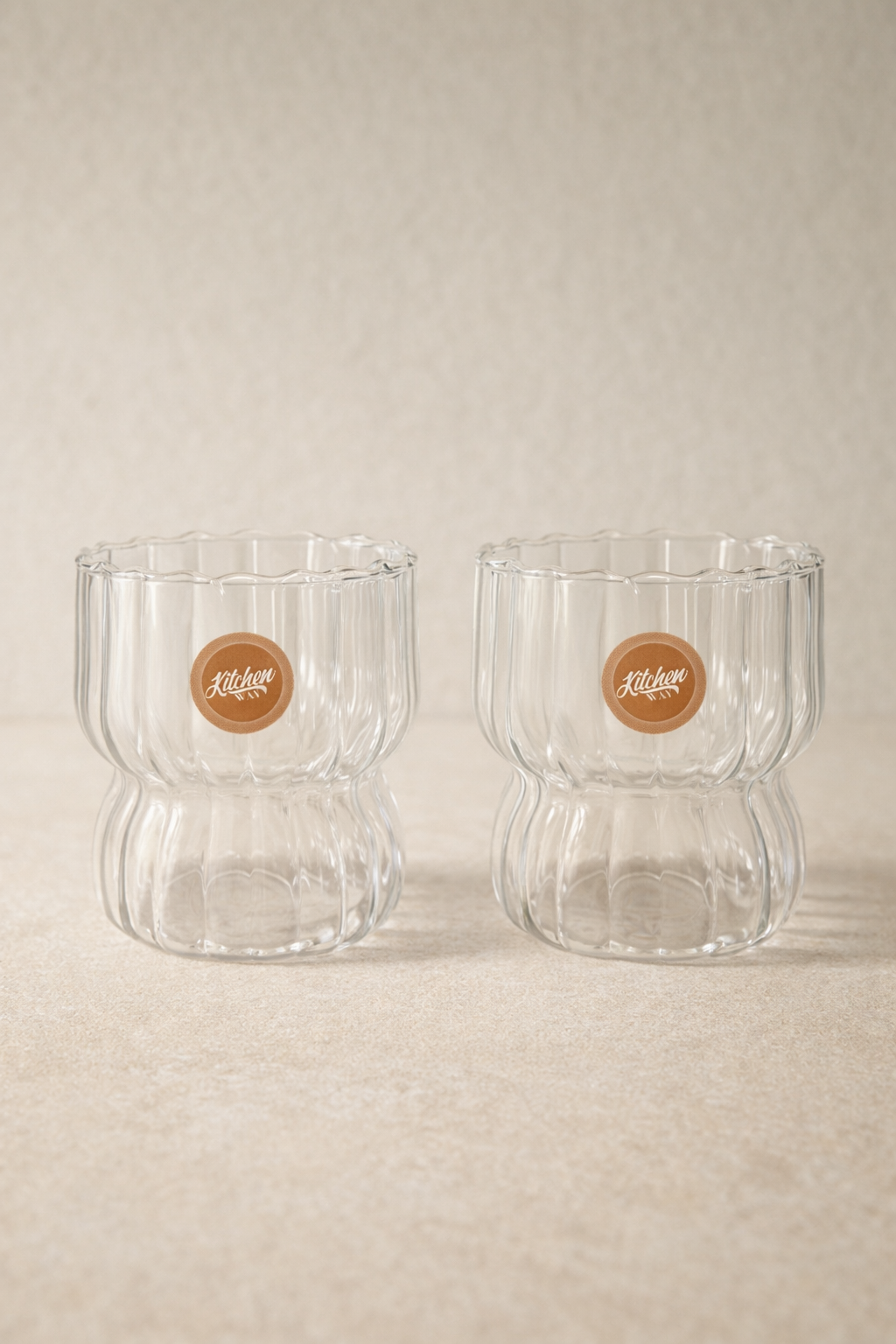 Borosilikat 6’lı Cam Bardak 310ml Isıya Dayanıklı Şeffaf Cam Bardak Seti KW-1050