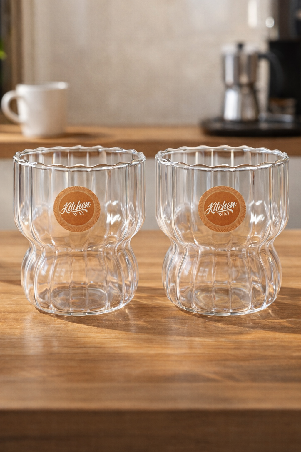 Borosilikat 6’lı Cam Bardak 310ml Isıya Dayanıklı Şeffaf Cam Bardak Seti KW-1050