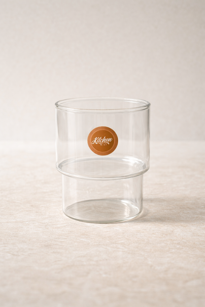 Borosilikat 2’li Cam Meşrubat Bardak 370ml Isıya Dayanıklı Şeffaf Cam Bardak Seti KW-1052