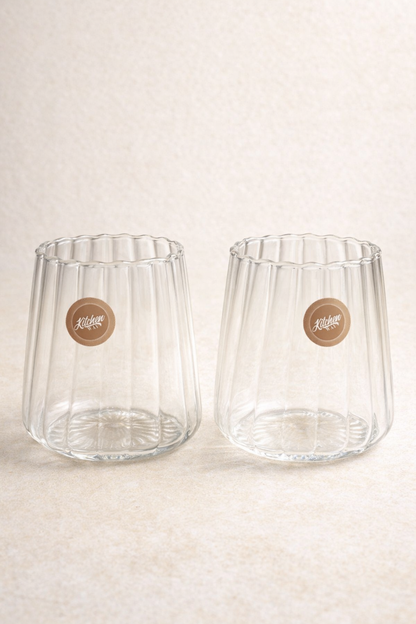 Borosilikat 6’lı Cam Meşrubat Bardak 450ml Isıya Dayanıklı Şeffaf Cam Bardak Seti KW-1055