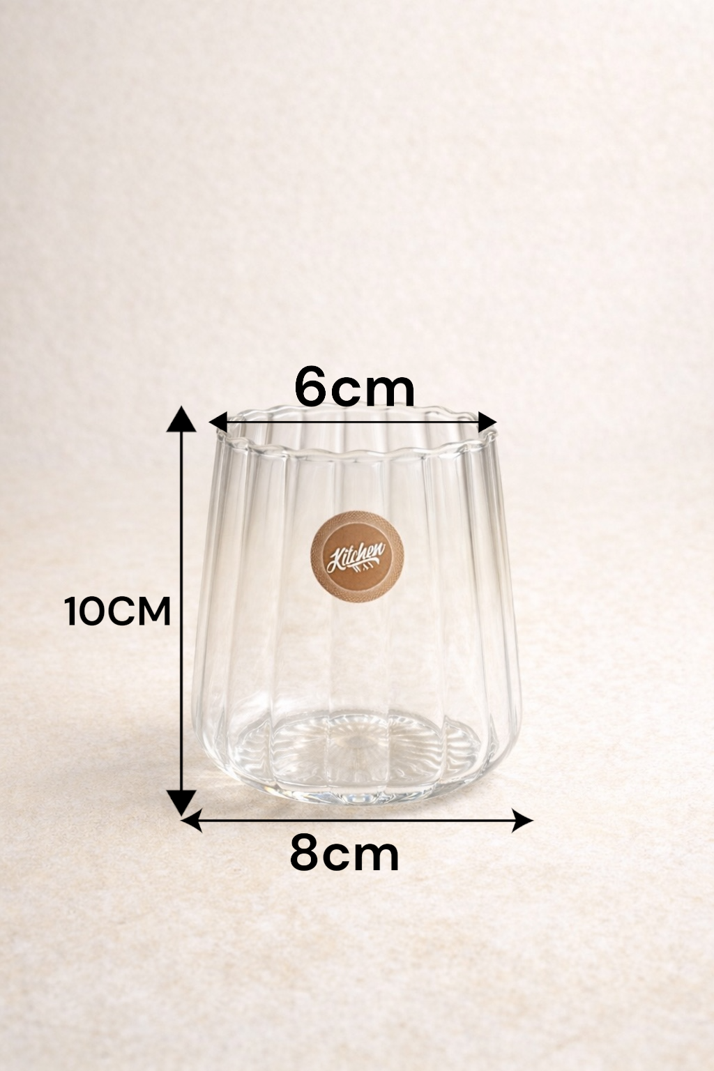 Borosilikat 6’lı Cam Meşrubat Bardak 450ml Isıya Dayanıklı Şeffaf Cam Bardak Seti KW-1055