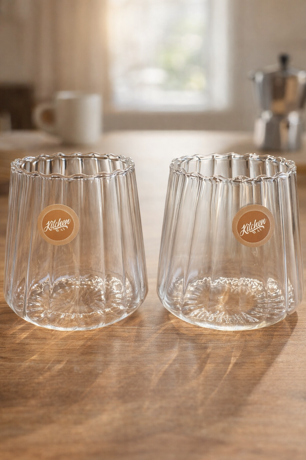 Borosilikat 6’lı Cam Meşrubat Bardak 450ml Isıya Dayanıklı Şeffaf Cam Bardak Seti KW-1055