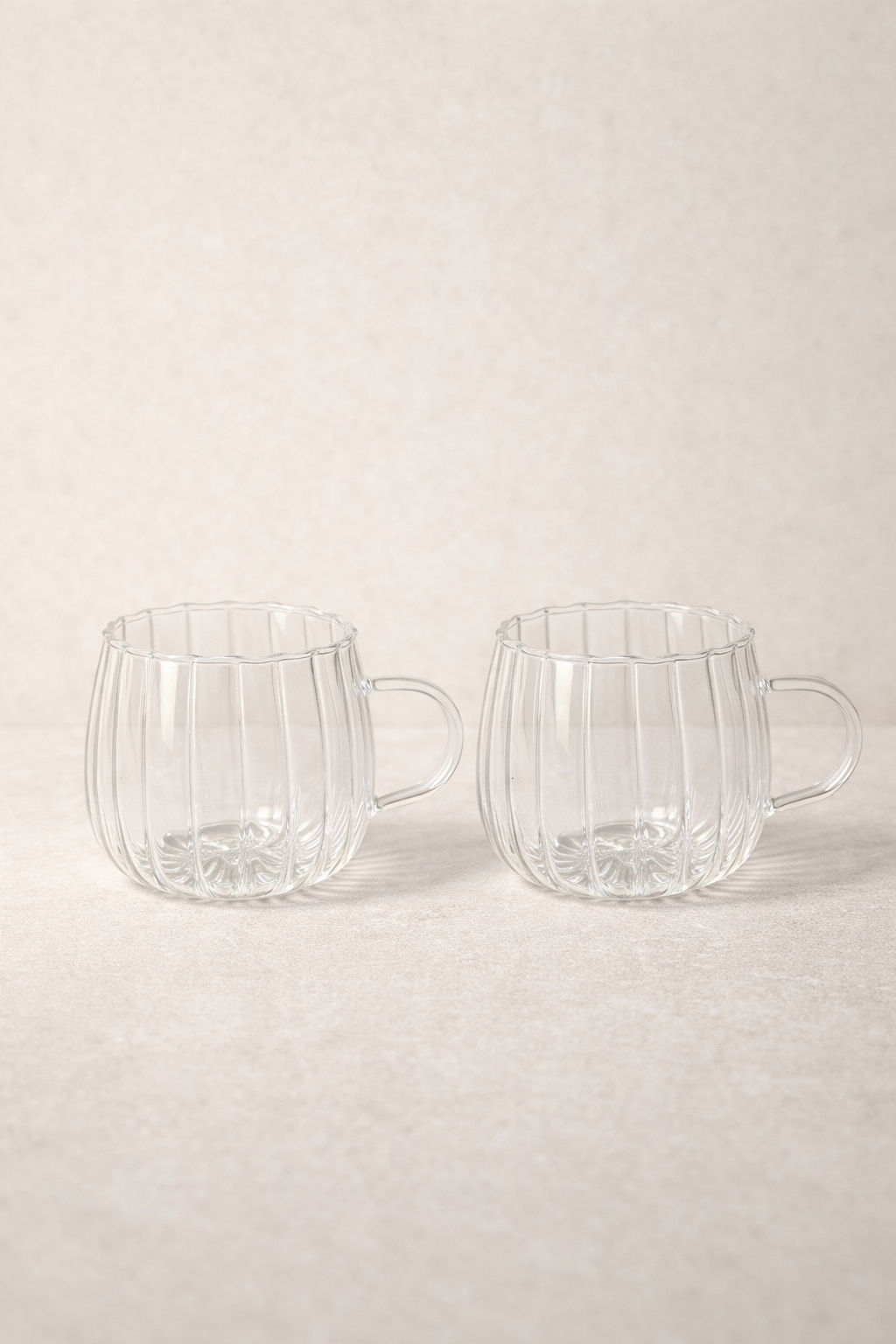 Borosilikat 2’li Cam Meşrubat Kupa 400ml Isıya Dayanıklı Şeffaf Cam Kupa Seti KW-1045