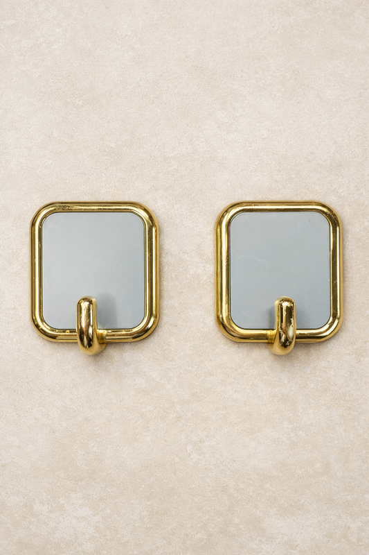 Şahane 2li Lüx Kare Yapışkanlı Askı Delmesiz Güçlü Tutuşlu Duvar Askısı SHN-1424