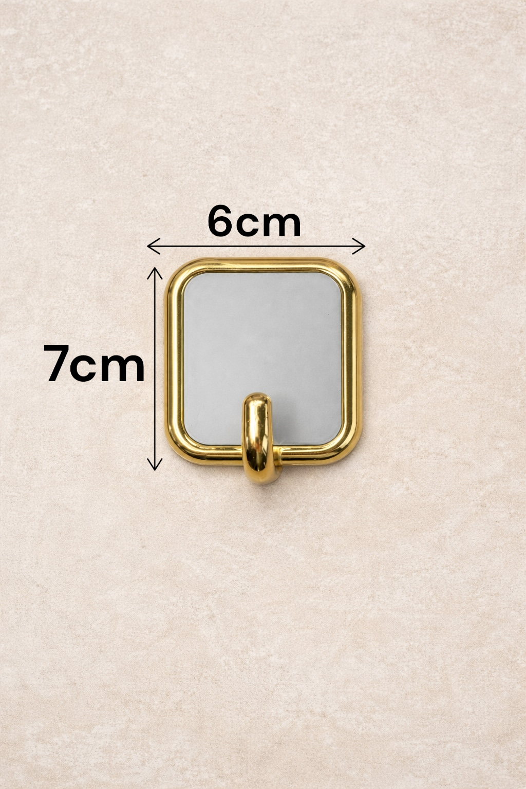 Şahane 2li Lüx Kare Yapışkanlı Askı Delmesiz Güçlü Tutuşlu Duvar Askısı SHN-1424