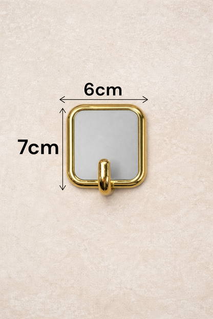 Şahane 2li Lüx Kare Yapışkanlı Askı Delmesiz Güçlü Tutuşlu Duvar Askısı SHN-1424