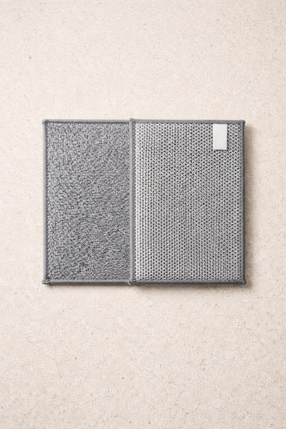 Telli ve Kumaş Taraflı Mikrofiber Bez Çift Taraflı Etkili Temizlik Bezi 2'li Set SHN-1311