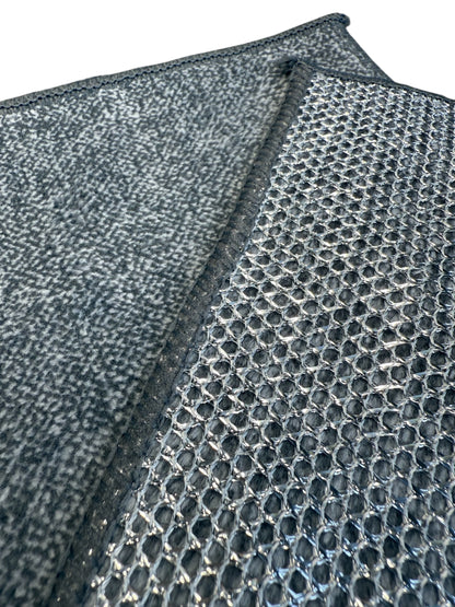 Telli ve Kumaş Taraflı Mikrofiber Bez Çift Taraflı Etkili Temizlik Bezi 2'li Set SHN-1311