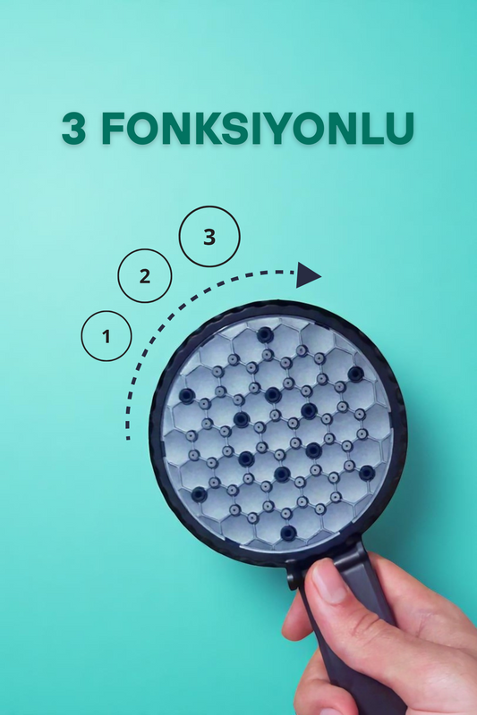 3 Fonksiyonlu Yüksek Basınçlı Ayarlanabilir Duş Başlığı Seti SHN-1323