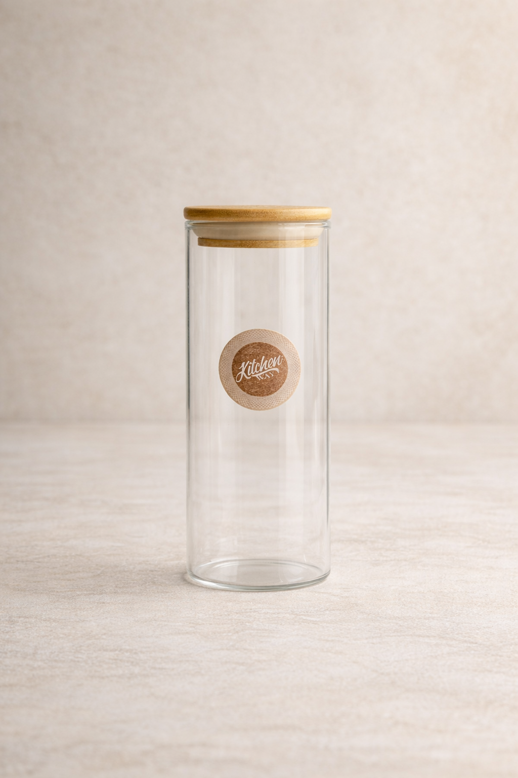 Bambu Kapaklı 3’lü Yuvarlak Cam Kavanoz Seti 300ML Gıda Saklama Kavanozu KW-1161