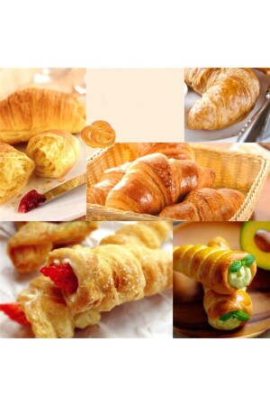 3'lü Kruvasan Kalıbı Kruvasan Hamur Kesici Şekillendirici Pratik Pasta Börek Aparatı KW-3331