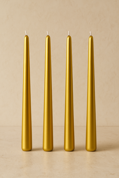 4lü Dekoratif Şamdan Mum Seti Şık Modern Tasarımlı SHN-2032