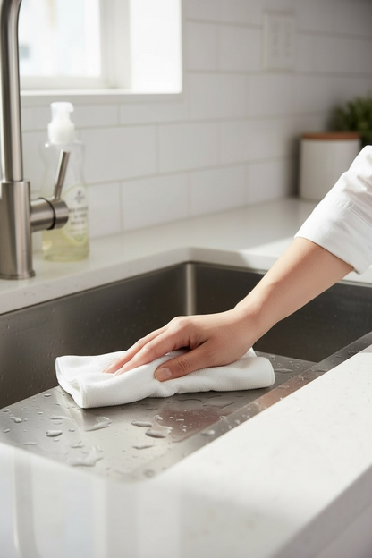 4'lü Mikrofiber Bez Çok Amaçlı Temizlik Bezi Yumuşak Dokulu Etkili Temizlik SHN-1307