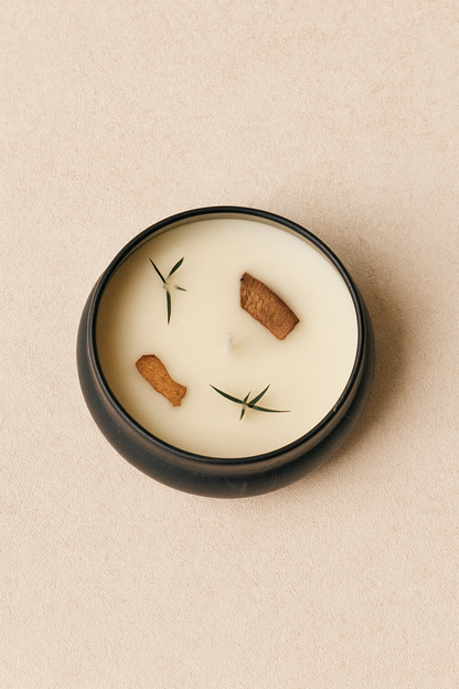 Metal Kavanozlu Kokulu Dekoratif Lüx Mum SHN-2080