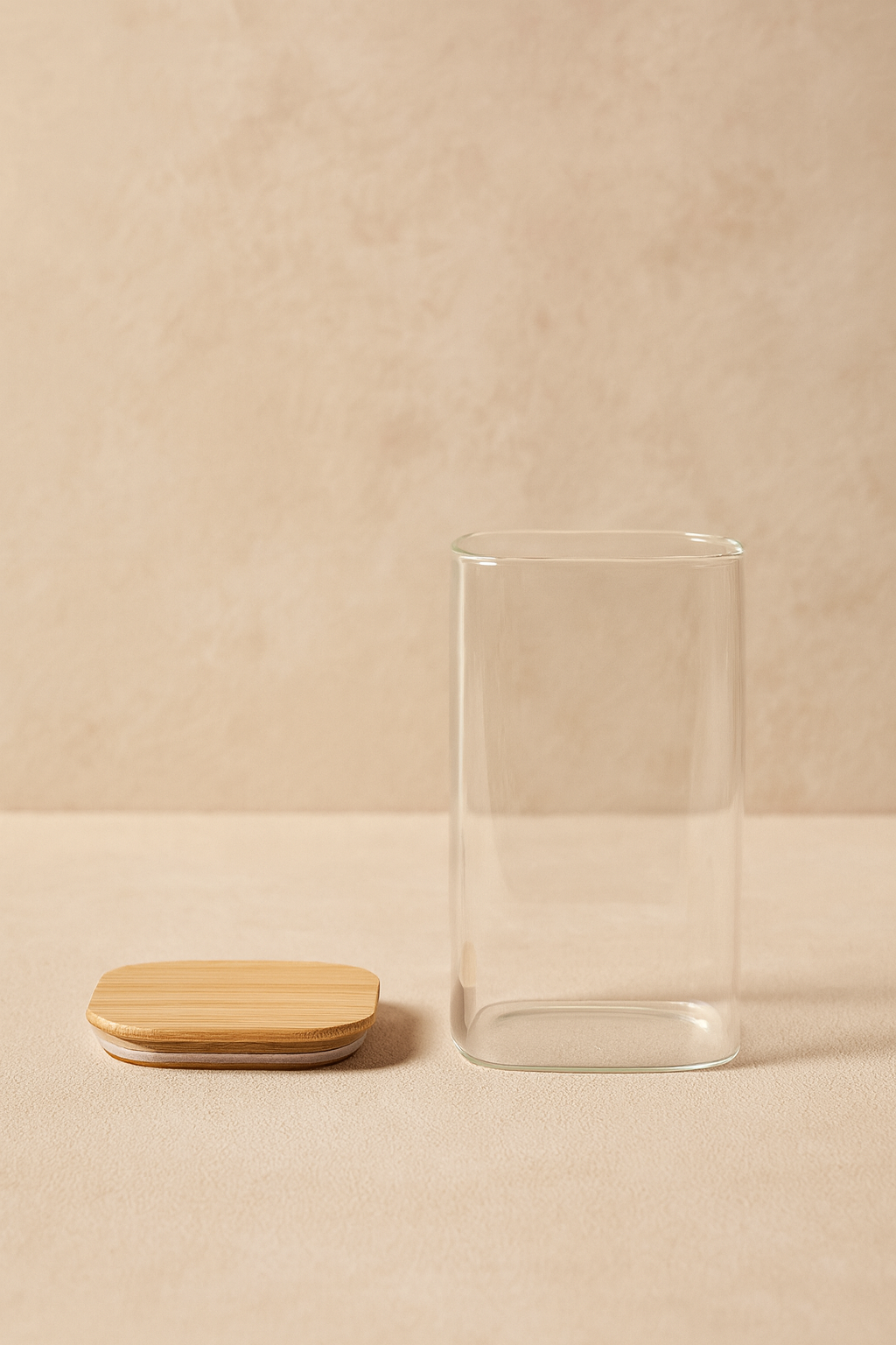 2'li Bambu Conta Kapaklı Kavanoz KW-815