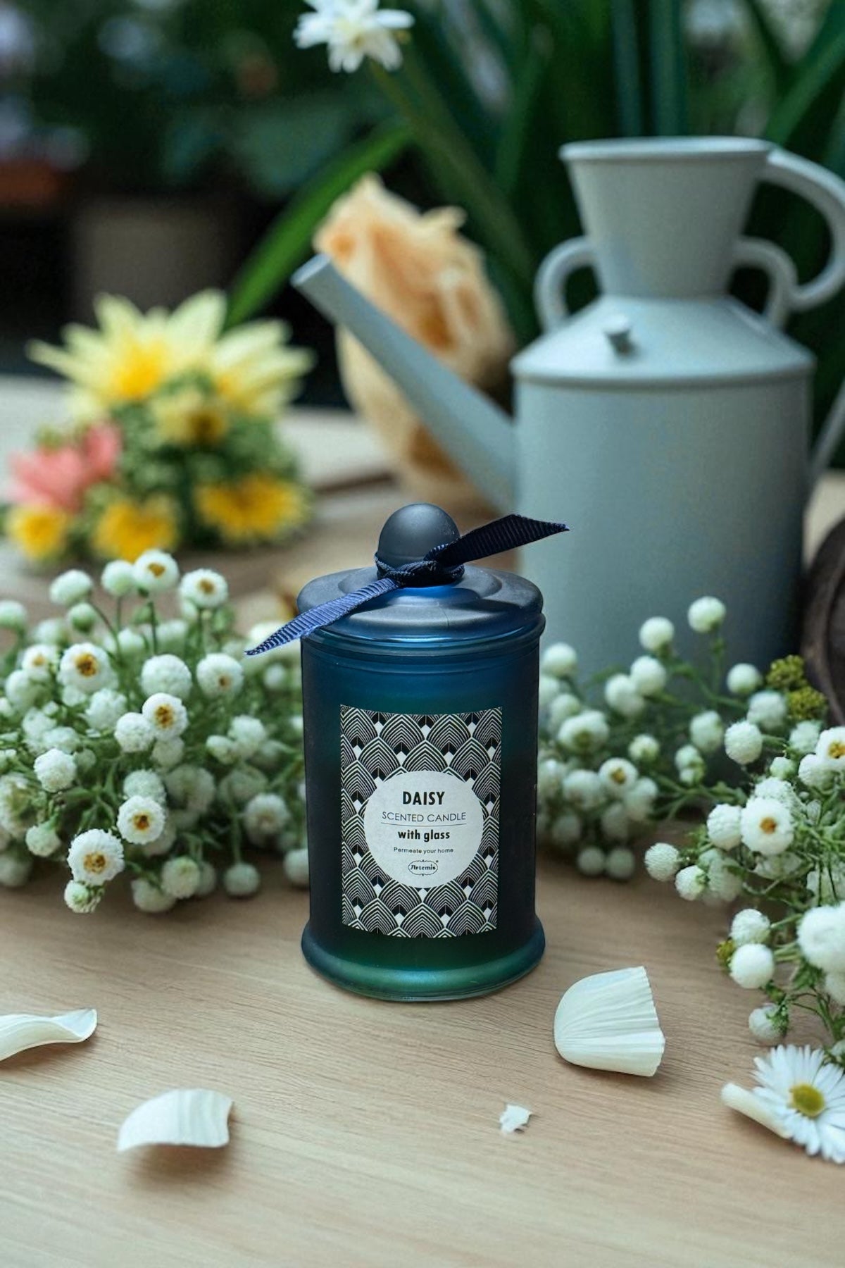 Buz Camlı Kokulu Dekoratif Mum SHN-2002