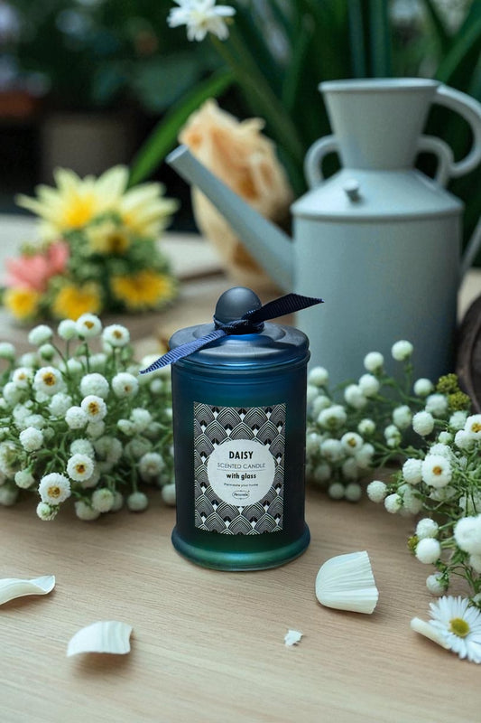 Buz Camlı Kokulu Dekoratif Mum SHN-2002