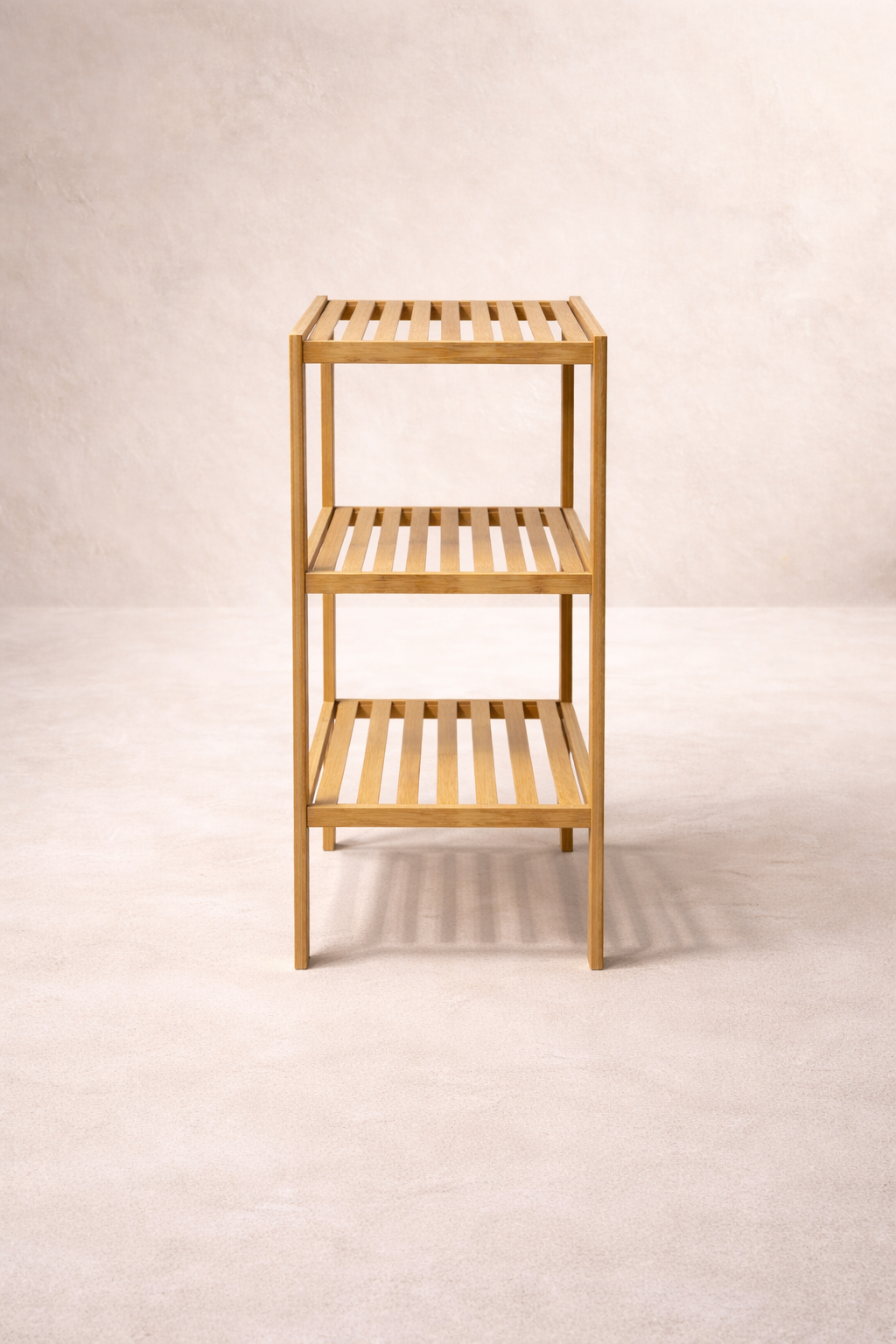 Doğal Bambu 4 Katlı Ayakkabılık Dayanıklı Şık Çok Amaçlı Ahşap Ayakkabı Rafı SHN-2102