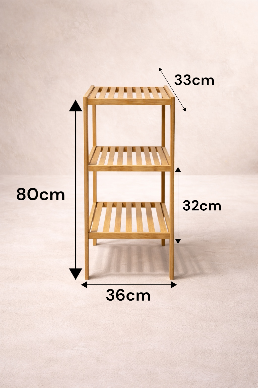 Doğal Bambu 4 Katlı Ayakkabılık Dayanıklı Şık Çok Amaçlı Ahşap Ayakkabı Rafı SHN-2102