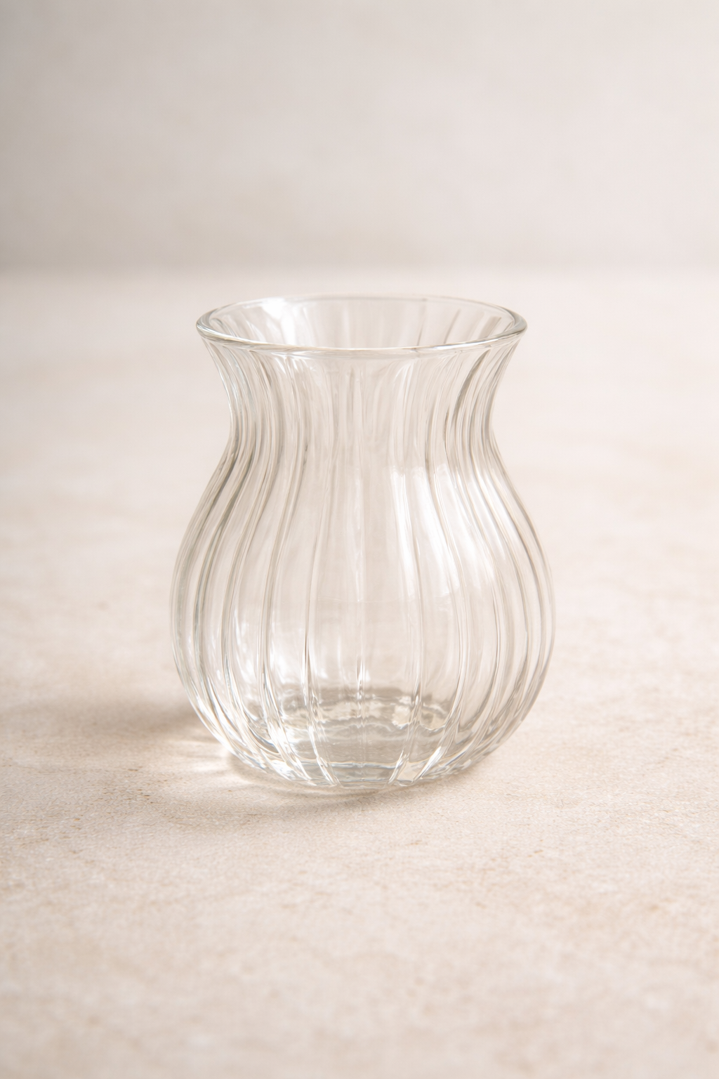 12’li 200 ML Borosilikat Çizgi Desenli Cam Sedef Bardak Seti Isıya Dayanıklı Şeffaf KW-720
