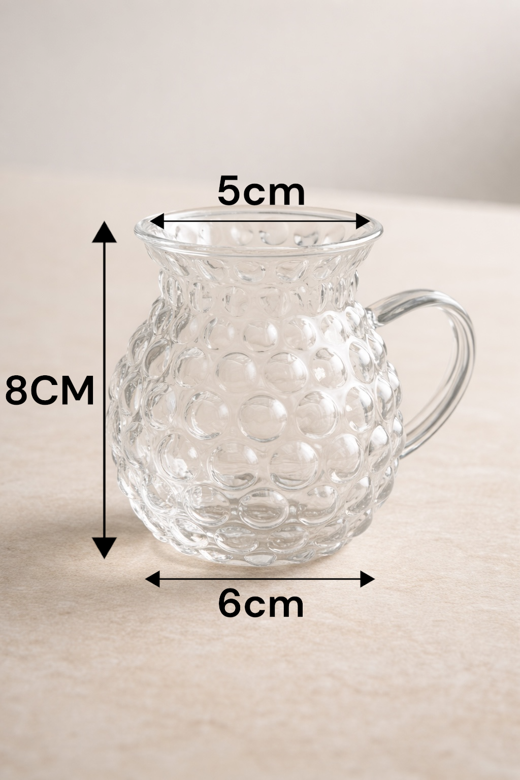 12’li 200 ML Borosilikat Desenli Cam İnci Bardak Seti Isıya Dayanıklı Şeffaf KW-729