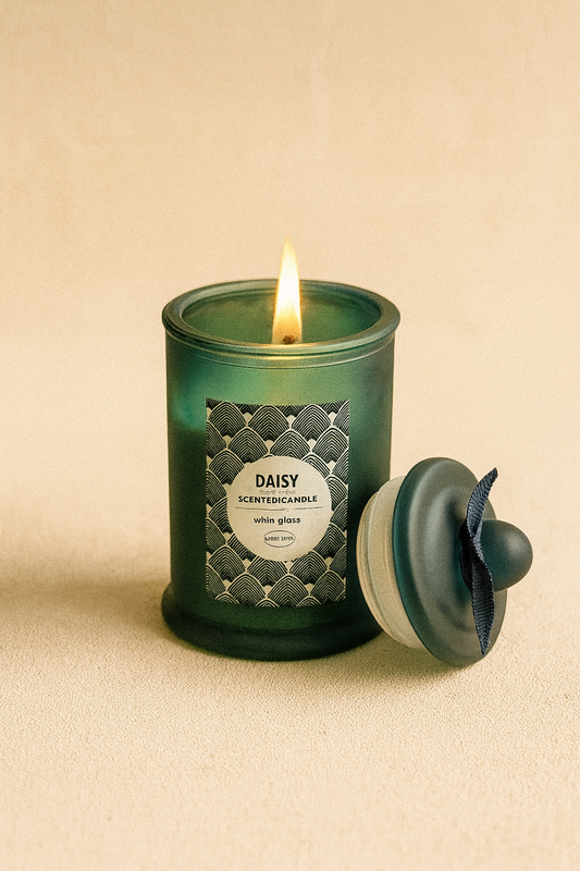 Buz Camlı Kokulu Dekoratif Mum SHN-2002