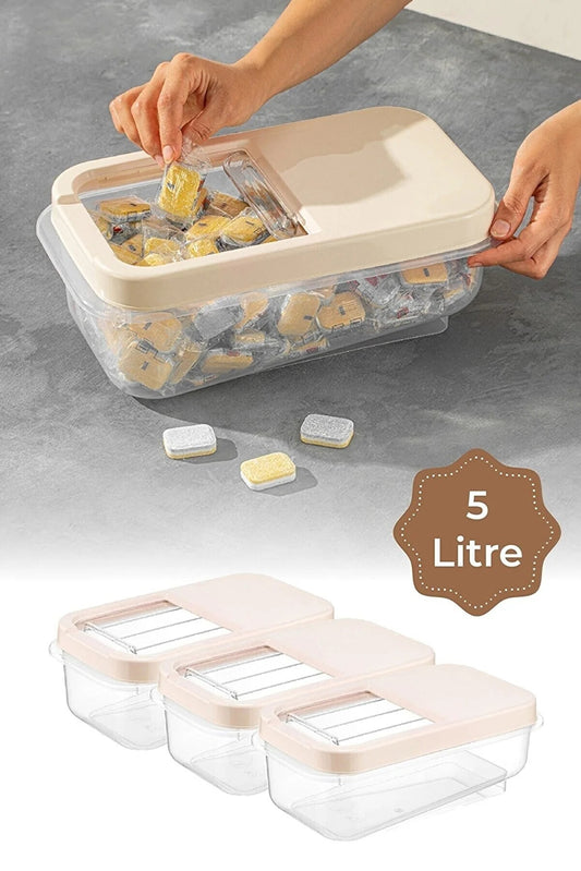 Multibox 5 Litre Kayar Kapaklı Saklama Kabı FMA007641