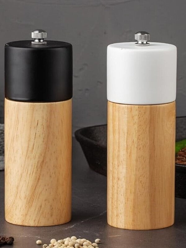 Kitchen Way Siyah Bambu Baharat Öğütücü Değirmen KW-541