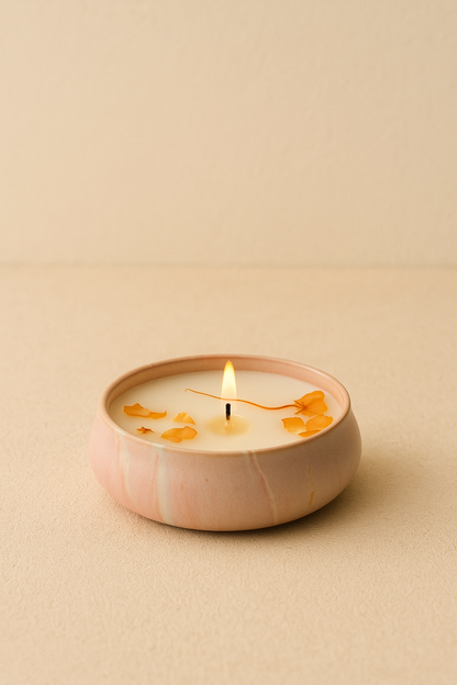 Metal Kavanozlu Kokulu Dekoratif Lüx Mum SHN-2079