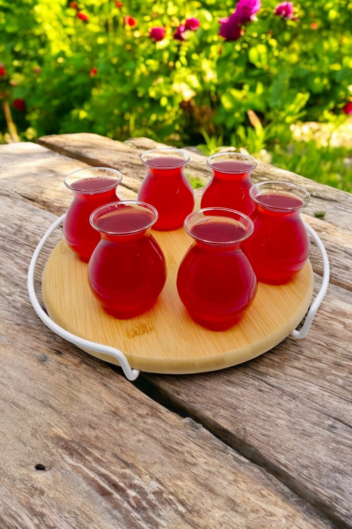 6'lı Borosilikat Isıya Dayanıklı Keyfi Ala Cam Çay Bardak Seti 200ML KW-050