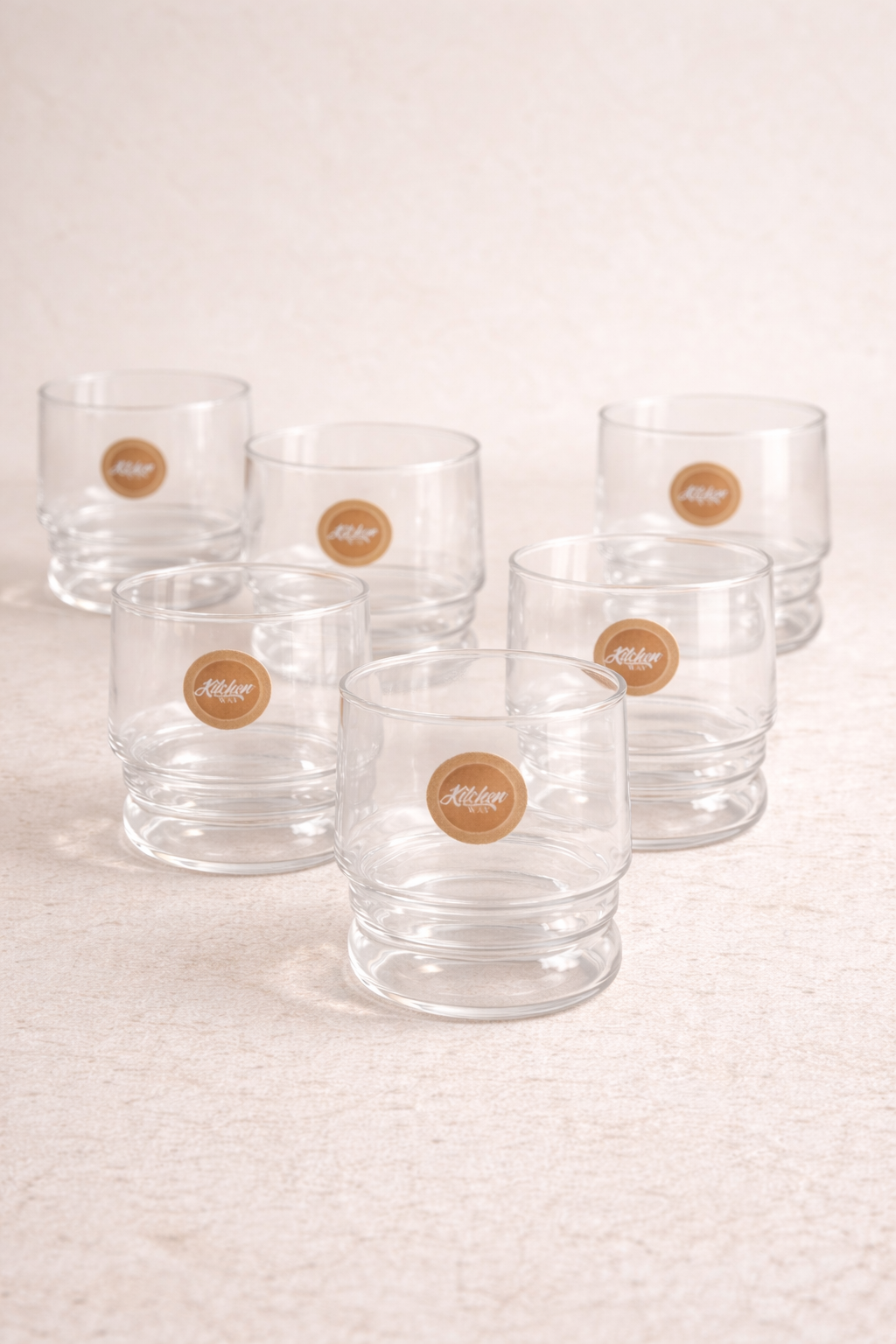 Borosilikat 6’lı Cam Bardak 350ml Isıya Dayanıklı Şeffaf Cam Bardak Seti KW-1053