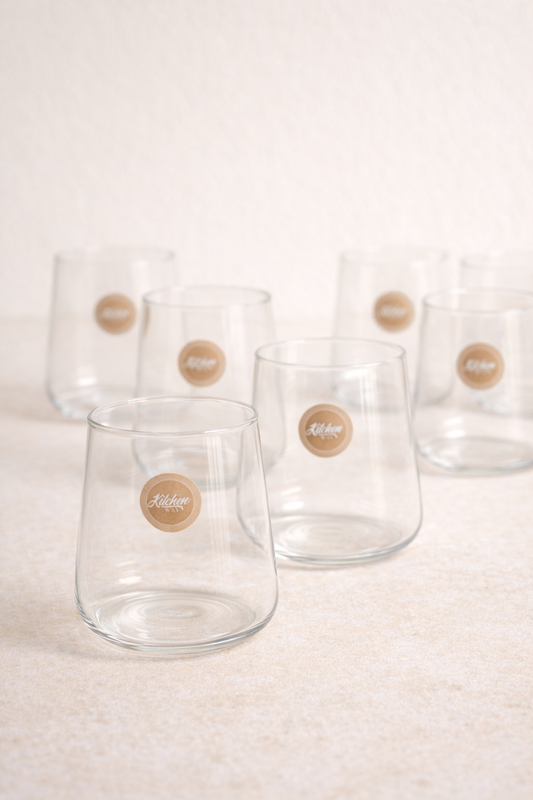 Borosilikat 6’lı Cam Meşrubat Bardak 450ml Isıya Dayanıklı Şeffaf Cam Bardak Seti KW-1047